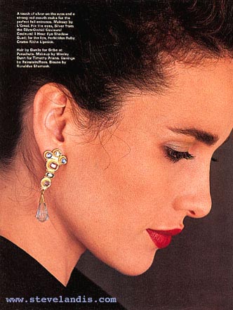 color portrait profile of Andie MacDowell
