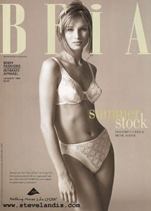 Erin Van Der Lind black and white lingerie cover