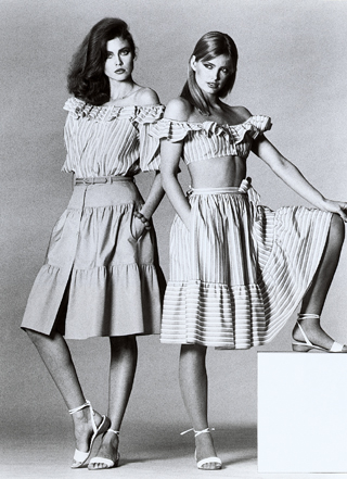 Carol Alt and Kelly Emberg fashion photo