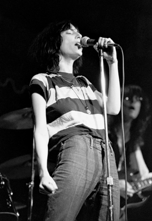 patti smith in concert at the Bijou Cafe, Philadelphia