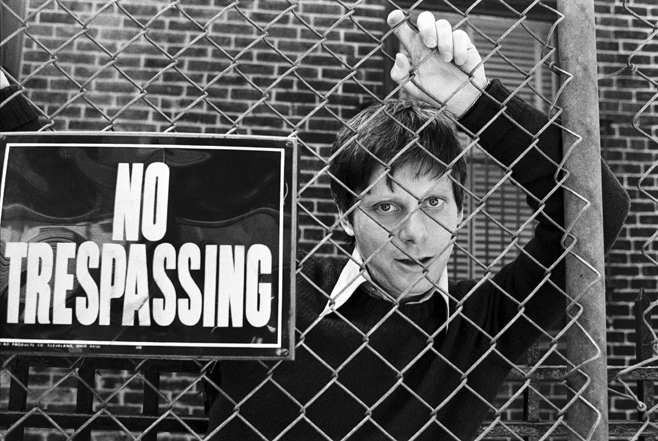 robert morse in an artistic black and white portrait by steve landis